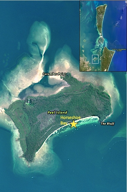 Anchored at Private Yacht Charter Destination: Horseshoe Bay, Peel Island, Moreton Bay, Brisbane