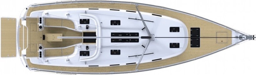 Top View Yacht Diagram